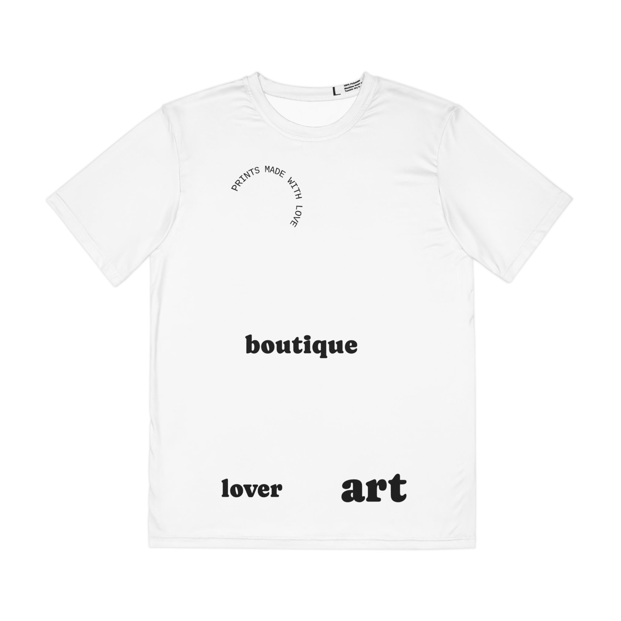 Copy of Copy of Copy of Copy of Art Lover Boutique Men's Tee — Minimal Logo Graphic Polyester Shirt
